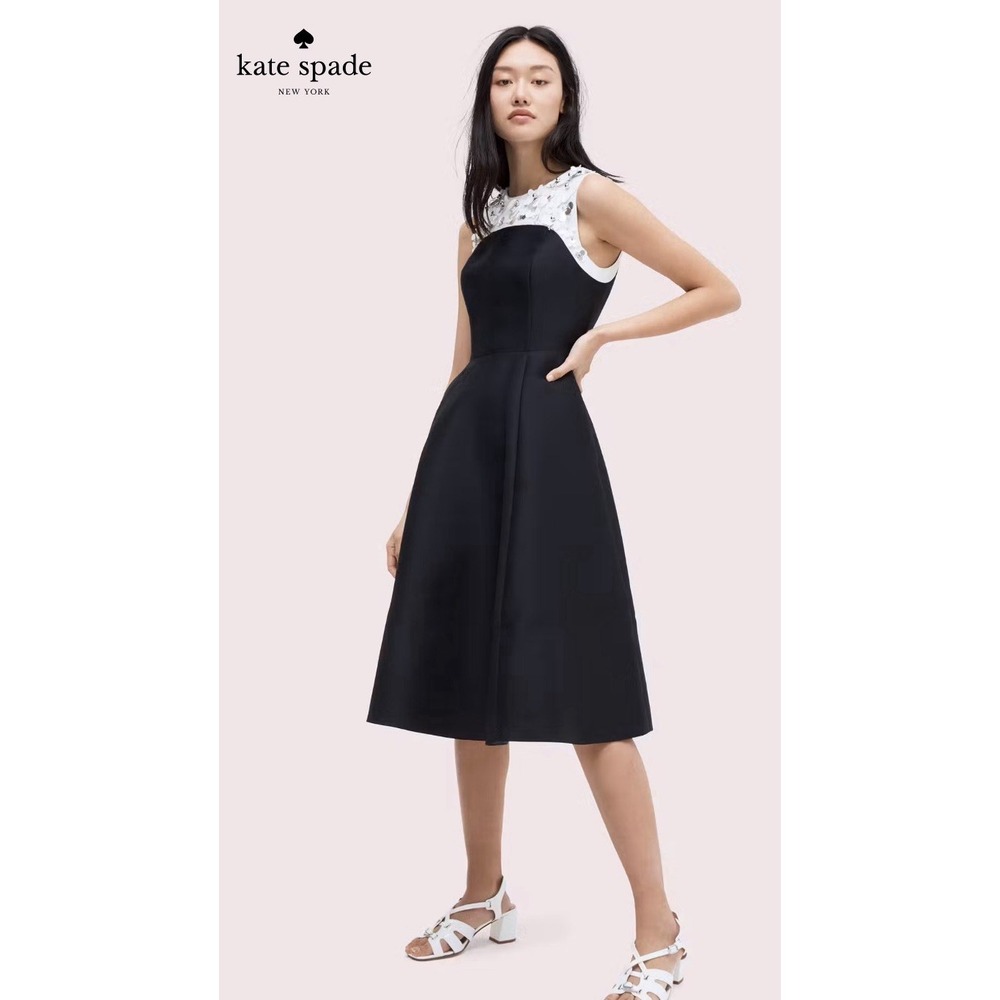 kate spade new york Embellished Sleeveless Dress Fit And Flare Size 00 Cocktail